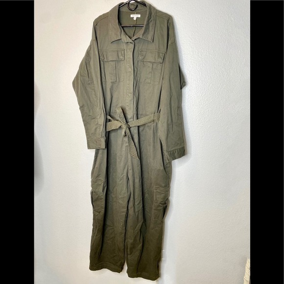 Good American FemFlight Hunter Green Long Sleeve Jumpsuit - Picture 5 of 11